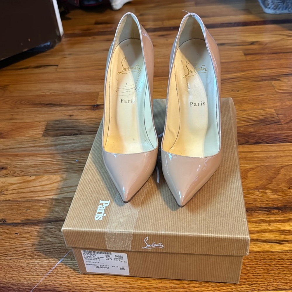 Christian Louboutin nude heels